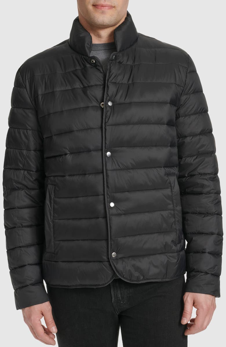 Cole Haan 3-in-1 Water Resistant Rain Coat, Alternate, color, Black