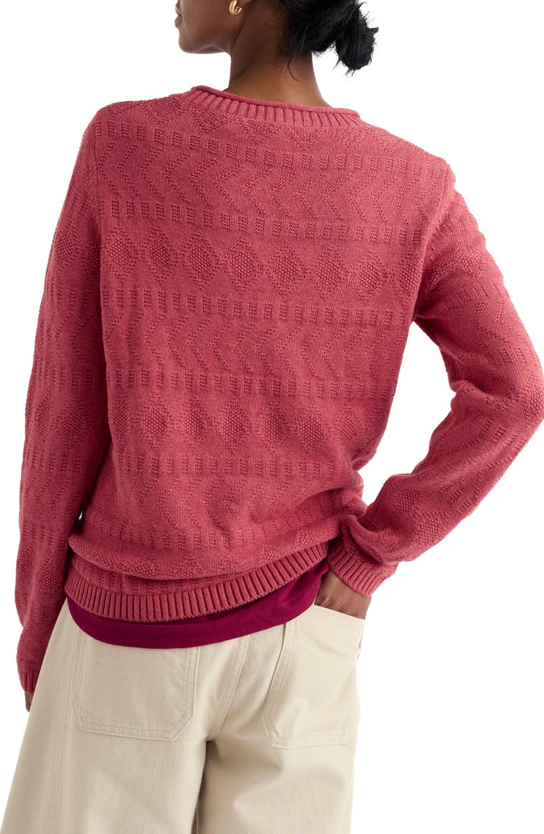 Seasalt Cornwall Kinter Organic Cotton Crewneck Sweater, Alternate, color, Knit Melange Echinacea