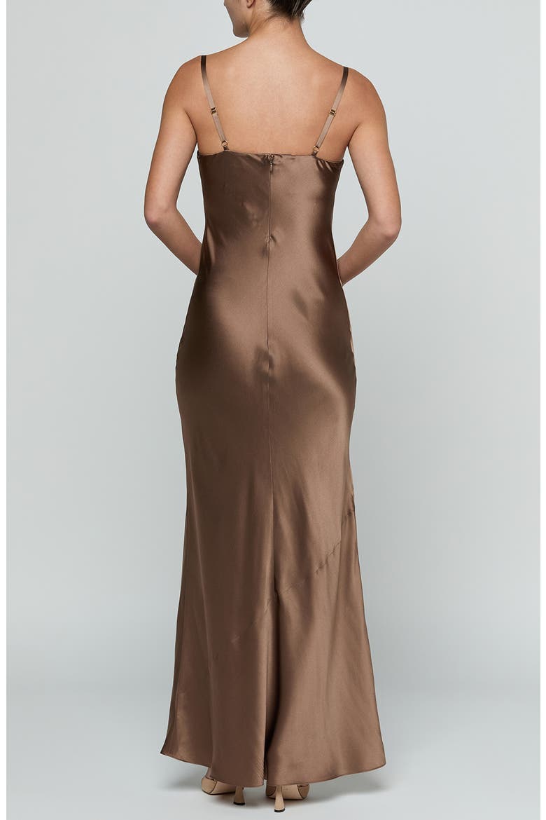 Sayla Underwire Bias Cut Silk Mermaid Gown, Alternate, color, CARDAMOM