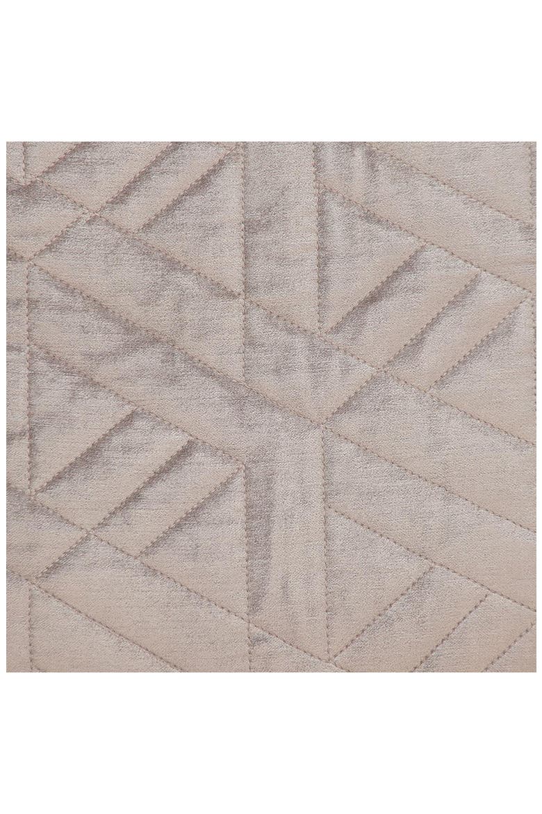 Delta Topstitched Throw Pillow, Alternate, color, TAUPE