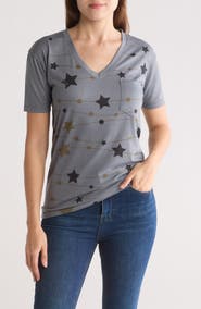 GO COUTURE Deep V-Neck Boyfriend T-Shirt