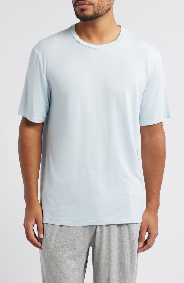 Nordstrom Moonlight Eco Stretch Modal Pajama T-Shirt, Main, color, Blue Drift