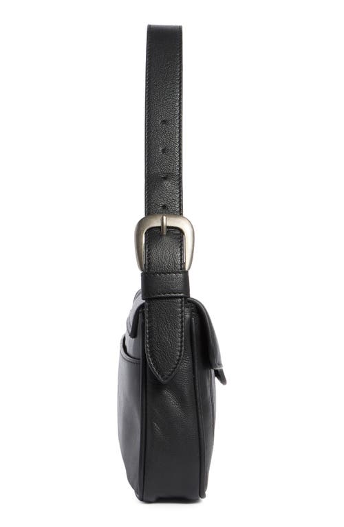 Lucky Brand Luma Leather Shoulder Bag In Black
