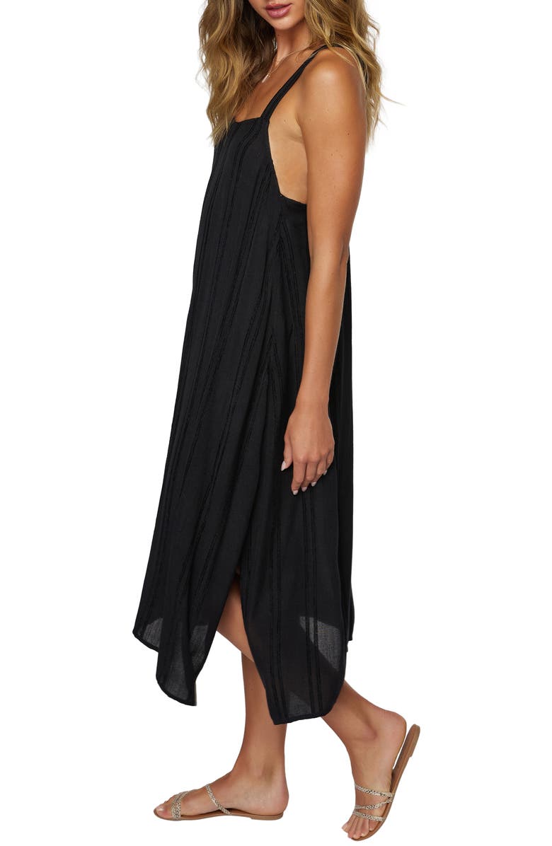 O'Neill Saltwater Solids Miranda Sleeveless Cover-Up Midi Dress, Alternate, color,