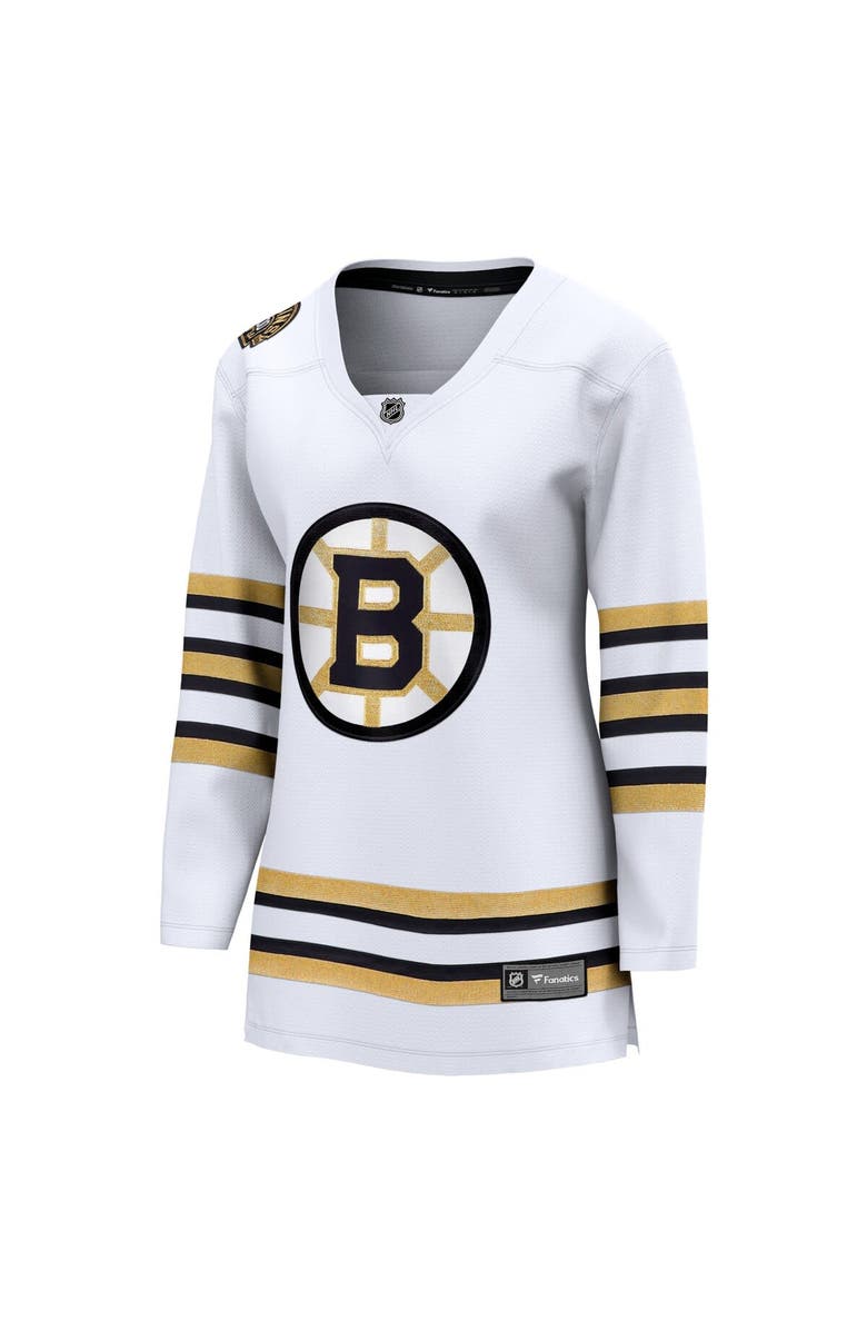 FANATICS Women's Fanatics Branded  White Boston Bruins 100th Anniversary Premier Breakaway Jersey, Alternate, color, 