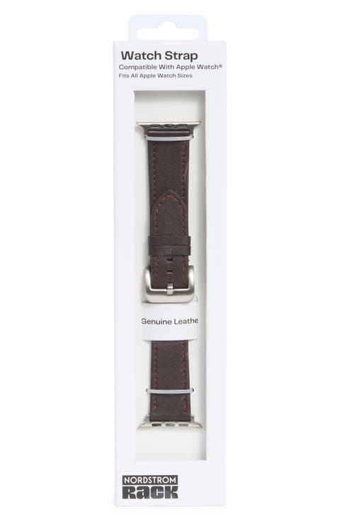 Wide Leather Apple Watch® Watchband