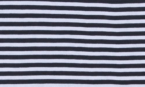 Theory Stripe Square Neck Pima Cotton Tank In Nywh