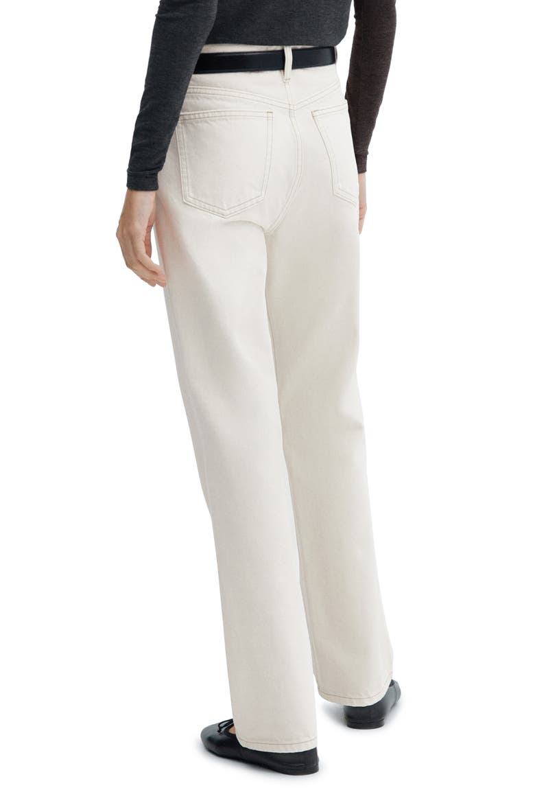 Mid Rise Straight Leg Jeans, Alternate, color, OFF WHITE