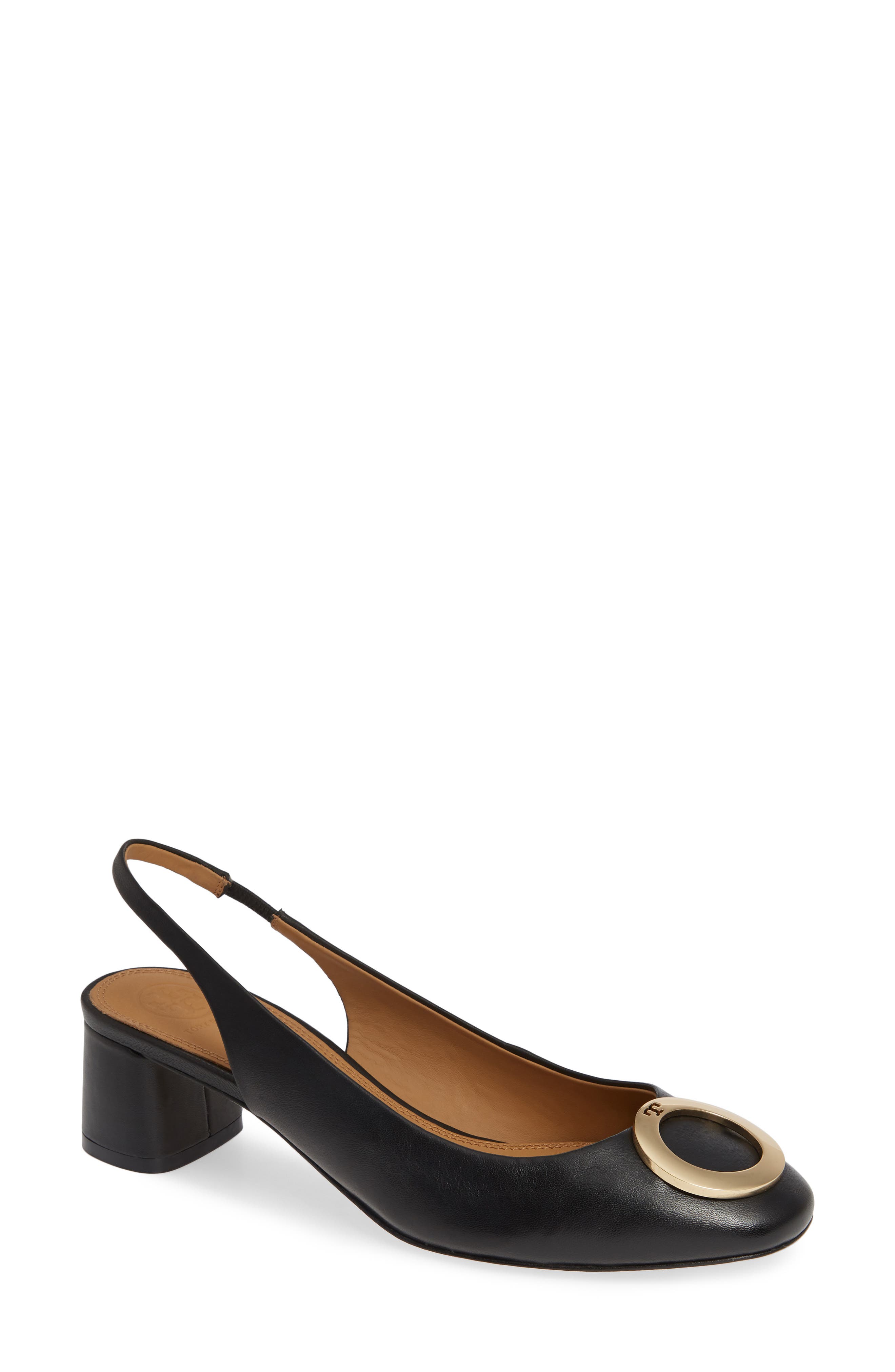Caterina Slingback Pump, Main, color, BLACK