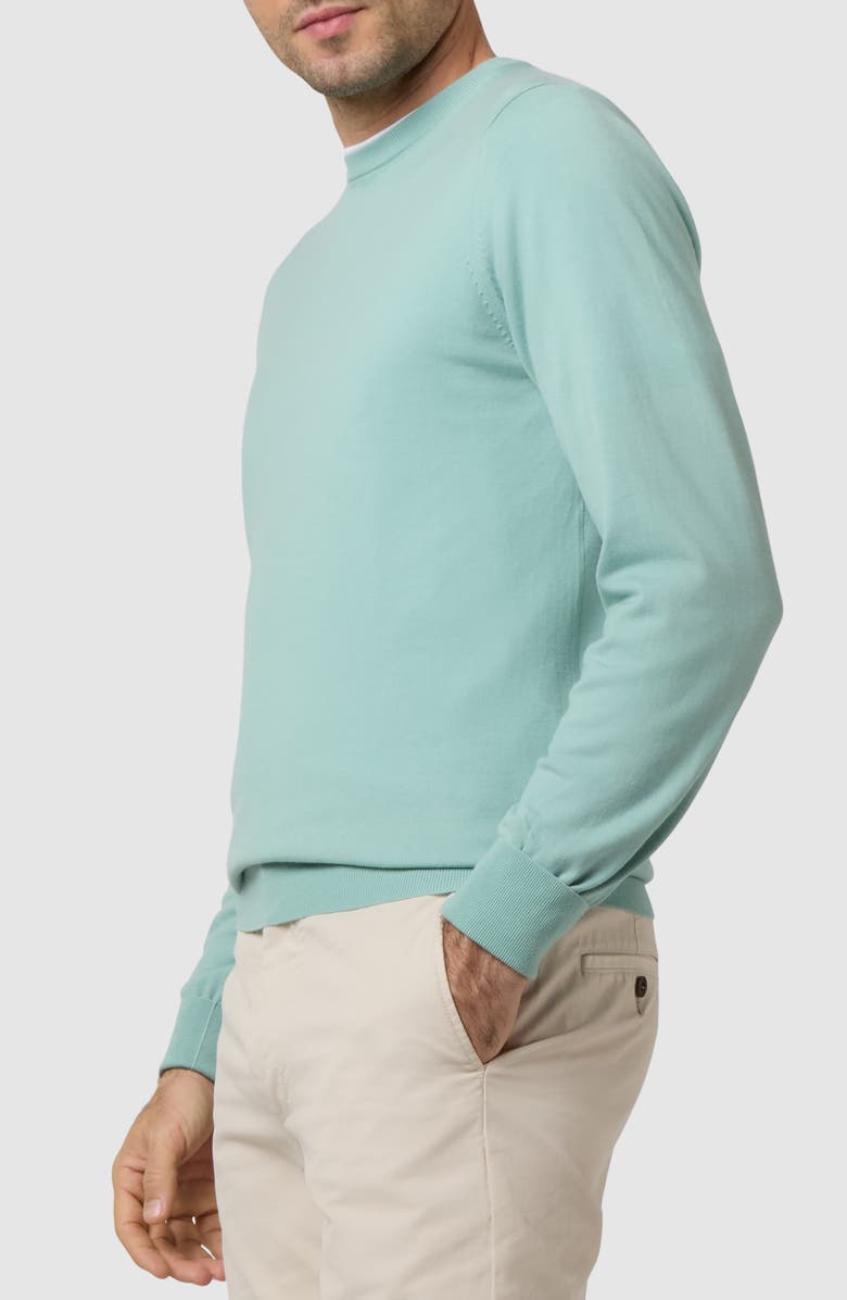 Sid Mashburn Fine Gauge Wool Crewneck Sweater, Alternate, color, Celadon Escorial Wool