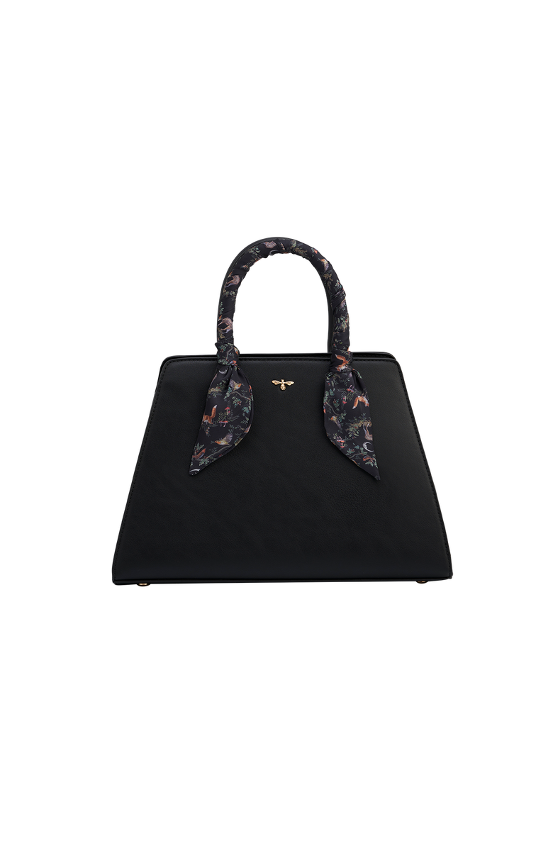Fable England Grace Structured Tote, Main, color, Black