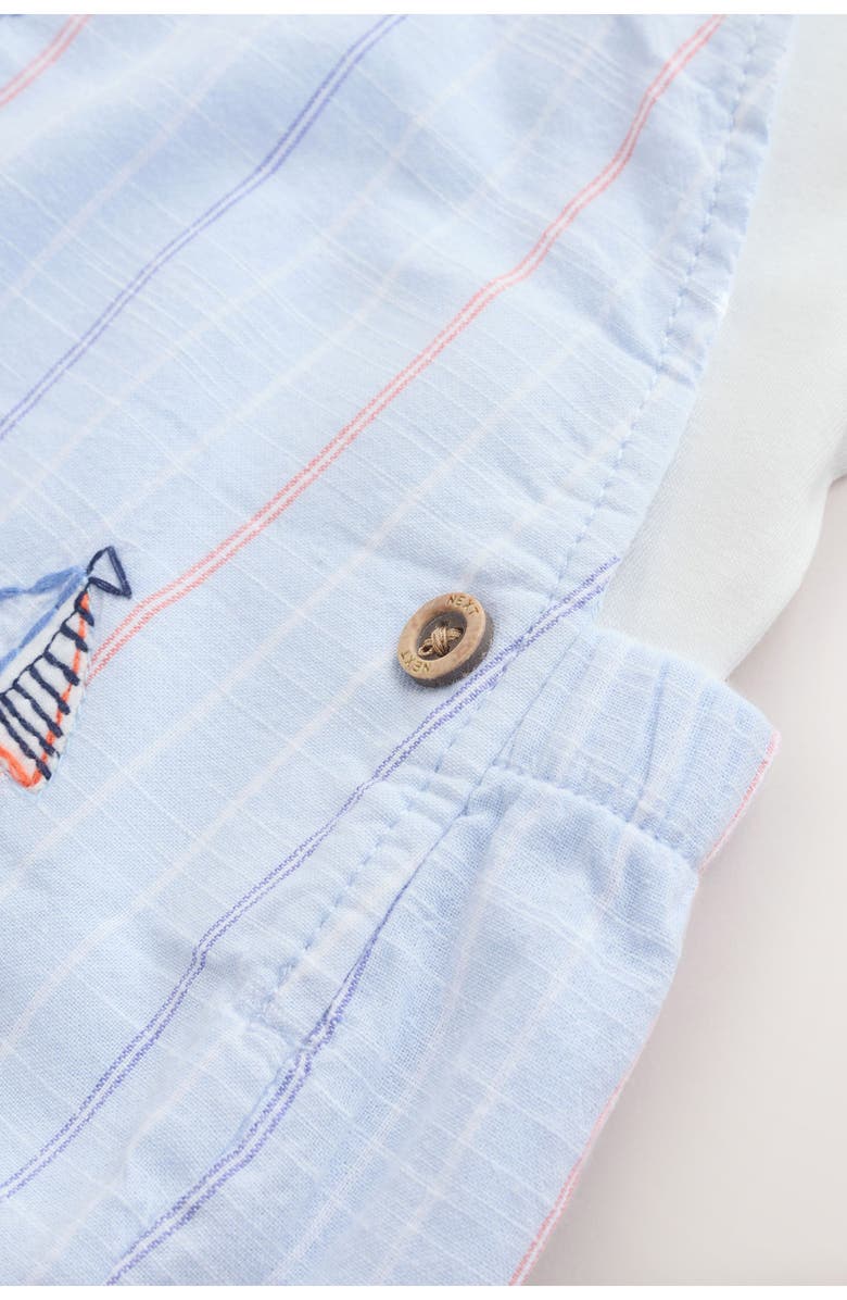 NEXT Nautical Bodysuit & Embroidered Romper Set, Alternate, color, Blue