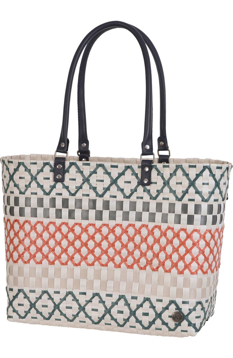Handed By Elin Recycled Plastic Shopper, Main, color, Navy