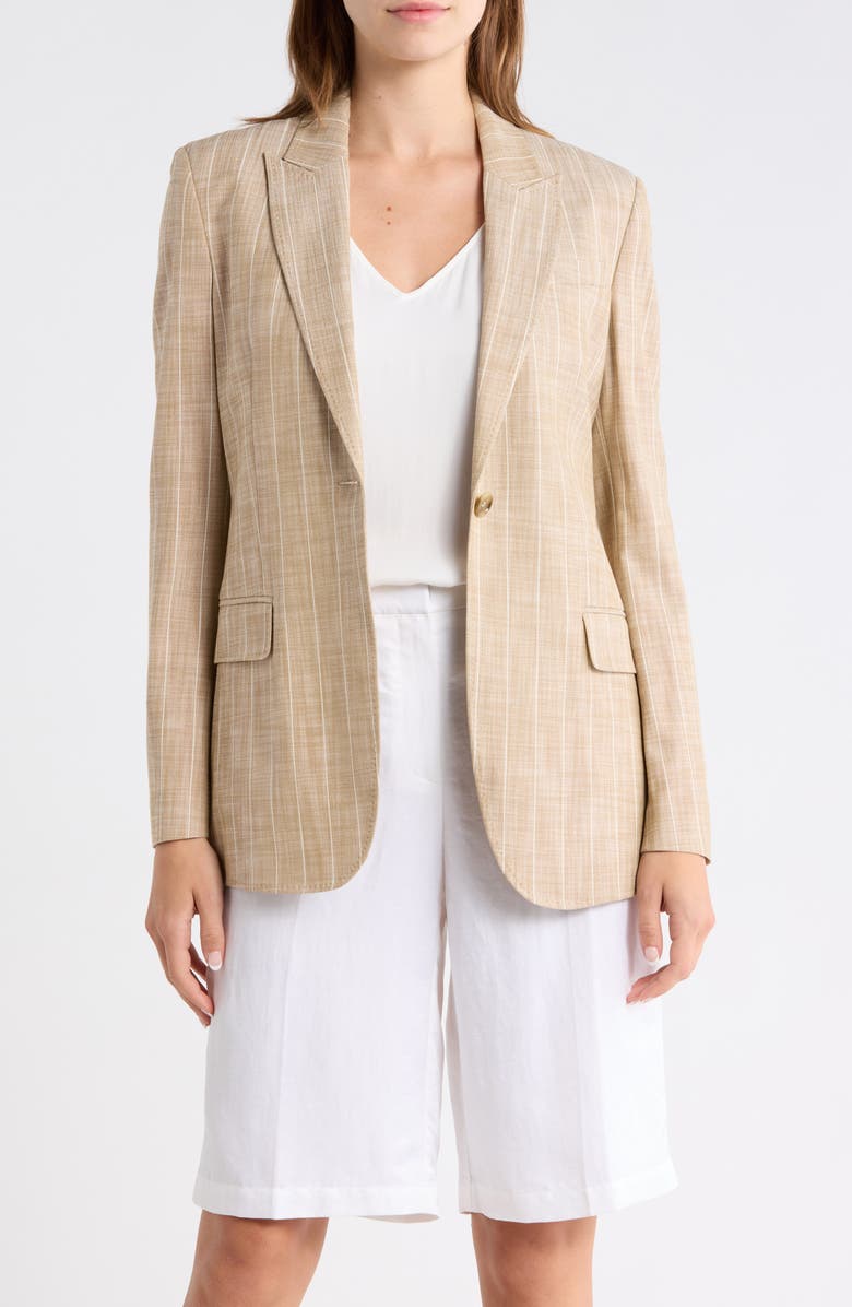 BOSS Single Button Blazer, Main, color,