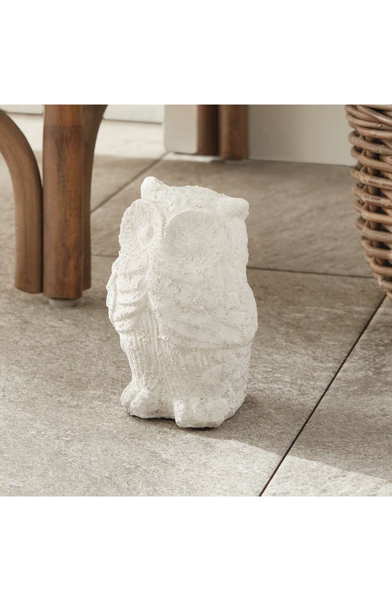 Napa Home & Garden Weathered Garden Owl, Alternate, color, White
