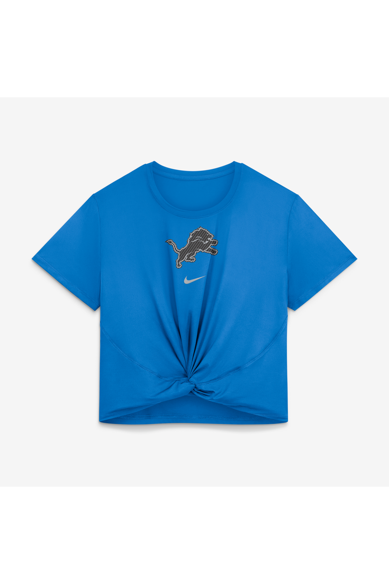 Women's Nike  Blue Detroit Lions 2026 Rivalries Collection Classic Twist Cropped T-Shirt, Alternate, color, Blue