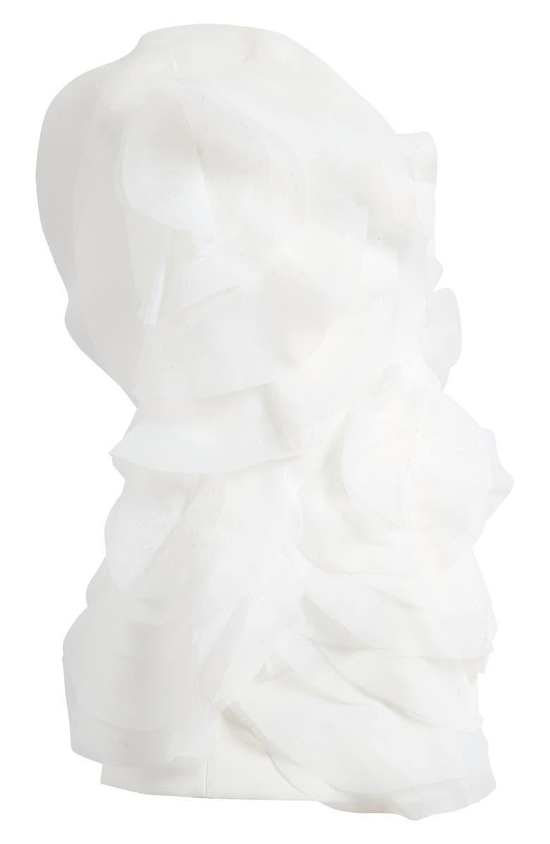 Acler Cotwall One-Shoulder Minidress, Main, color, Ivory