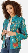 Yumi Floral Reversible Cotton Quilted Jacket