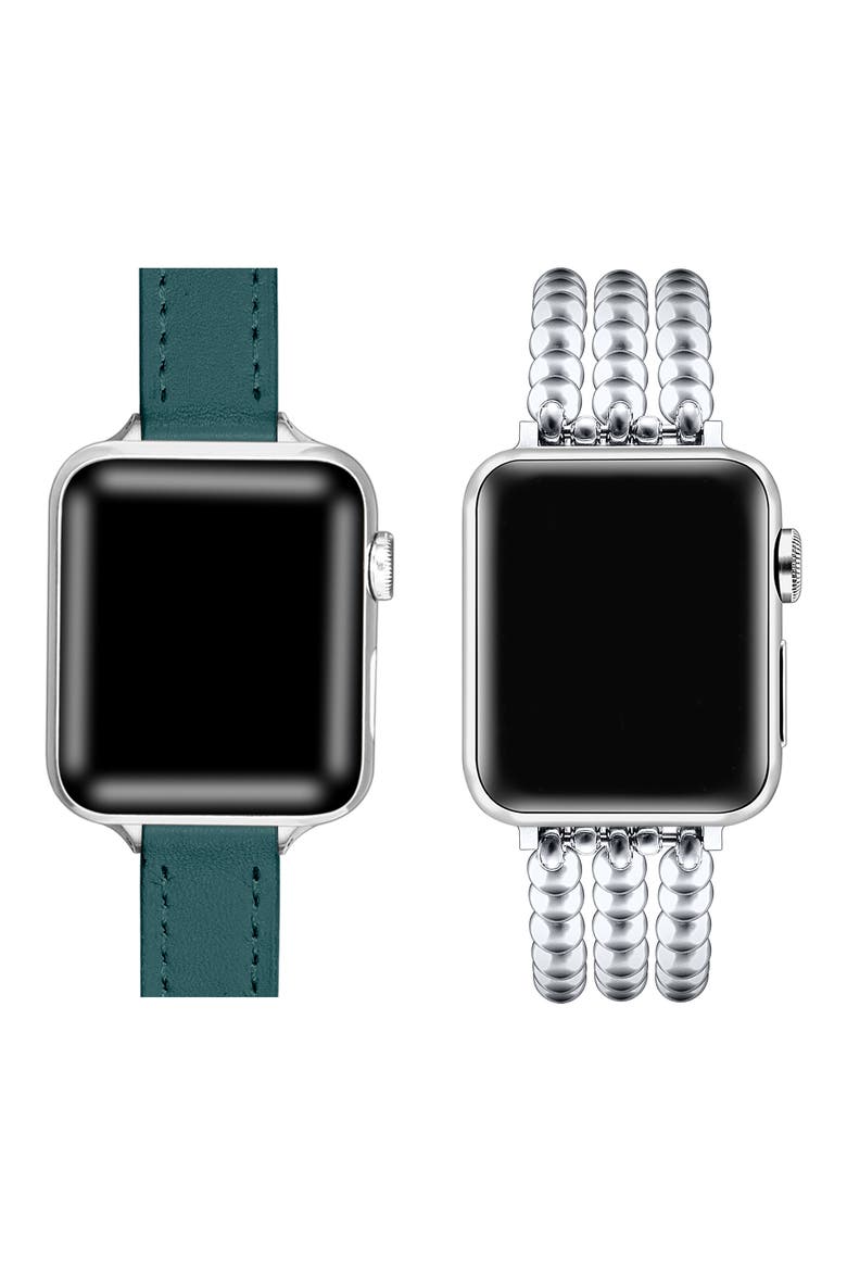 Nova Carmen 2-Pack Apple Watch® Watchbands, Alternate, color, TEAL ASSORTED