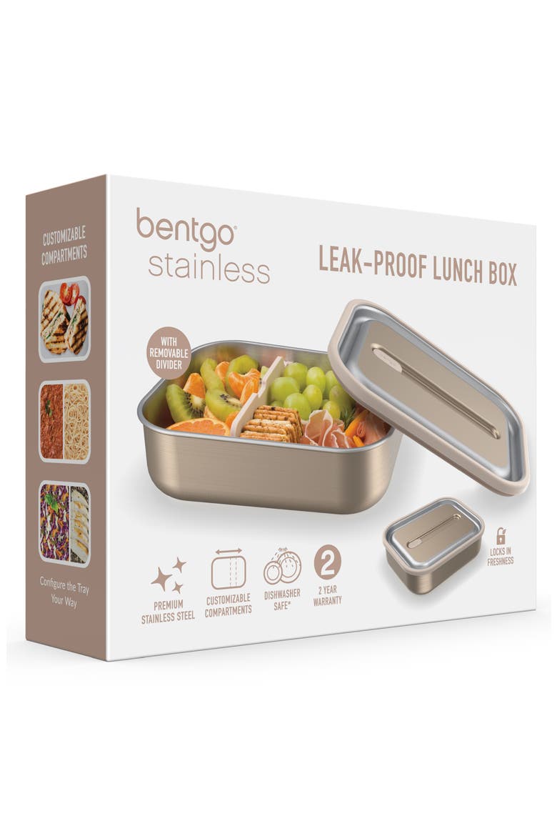 Stainless Steel Lunch Box - Carbon Black, Main, color, GOLD