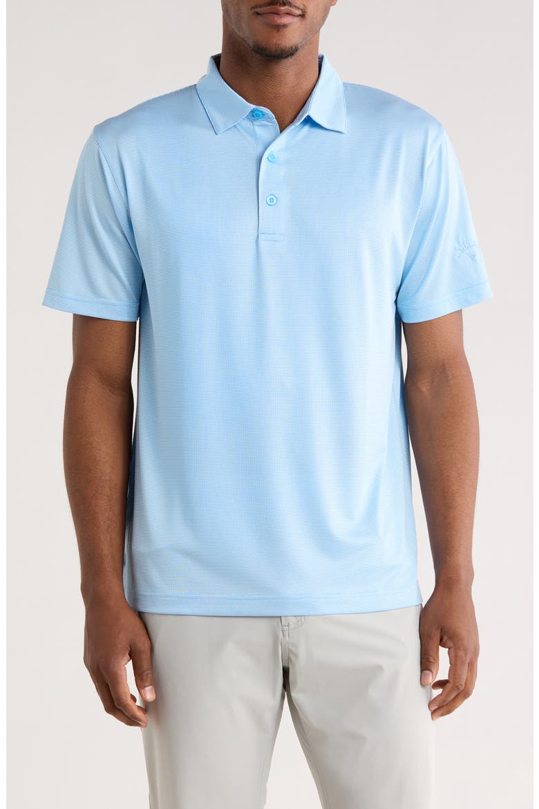 Fine Line Stripe Polo, Main, color, COMET SEA STAR