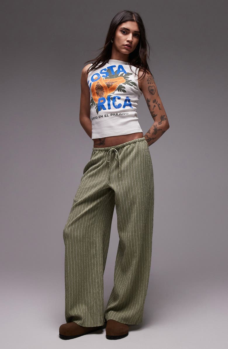 Topshop Costa Rica Cotton Graphic Tank, Alternate, color,