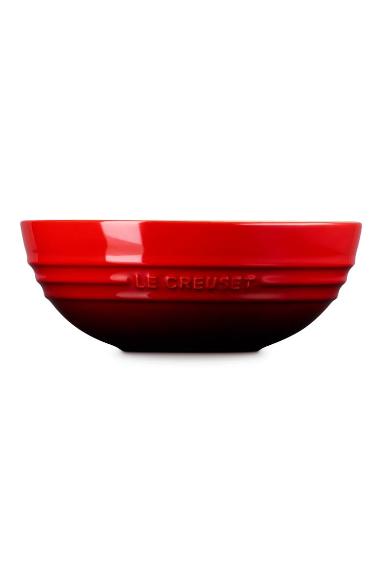 Stoneware 3 Quart Multi Bowl, Alternate, color, CERISE