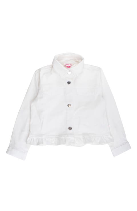 Kids' Ruffle Hem Denim Jacket (Baby & Toddler)