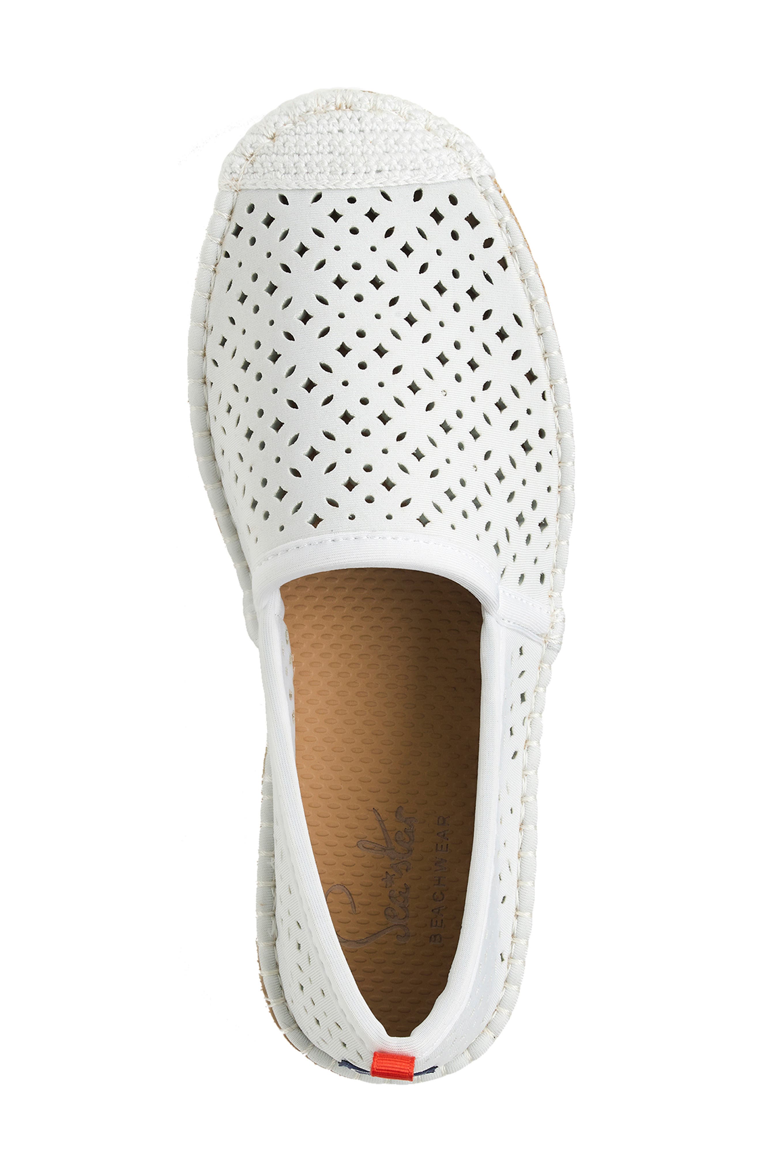 Sea Star Beachwear Beachcomber Espadrille Water Shoe, Alternate, color, White