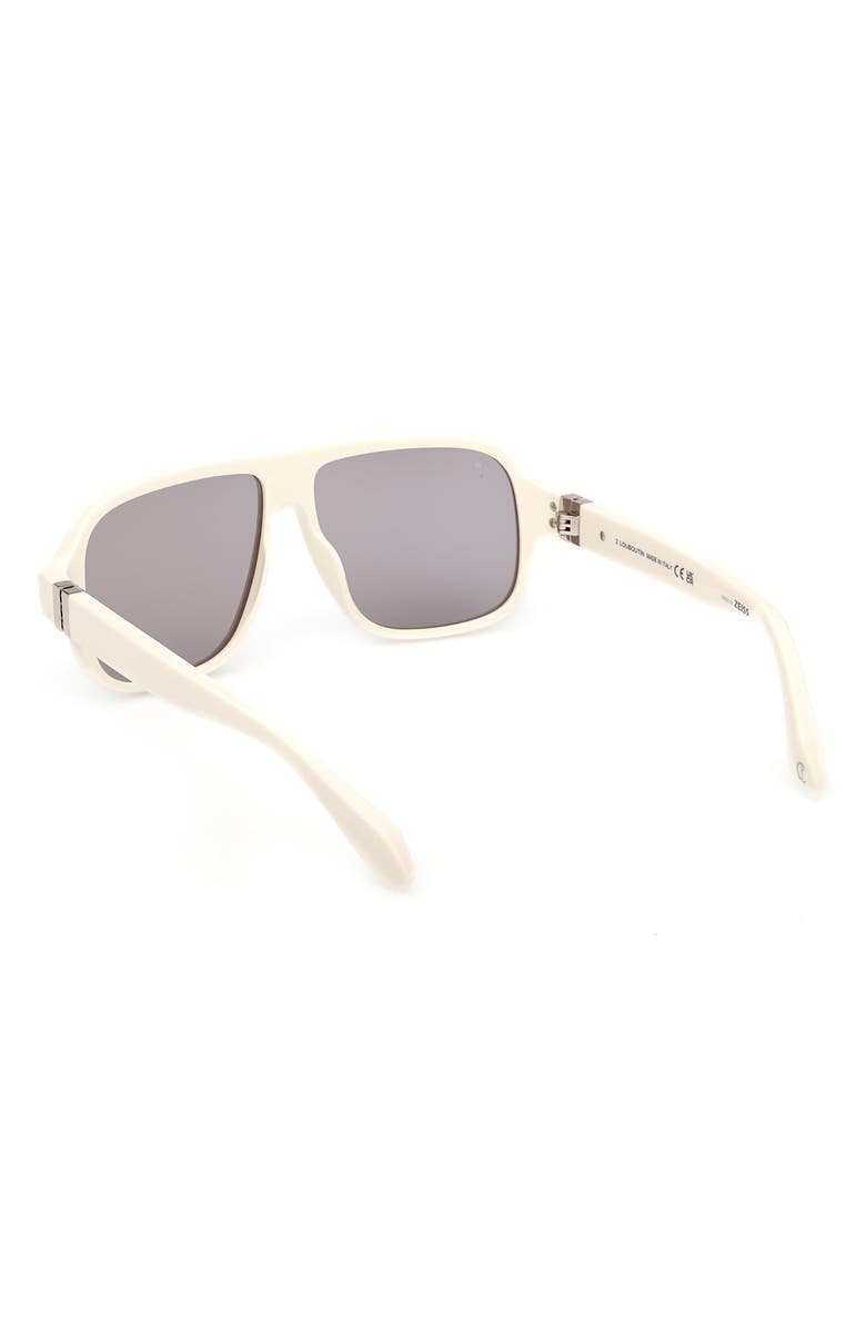 Christian Louboutin 57mm Mirrored Navigator Sunglasses, Alternate, color, 