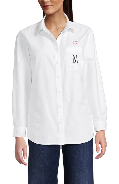 Lands' End Oxford Shirt In White