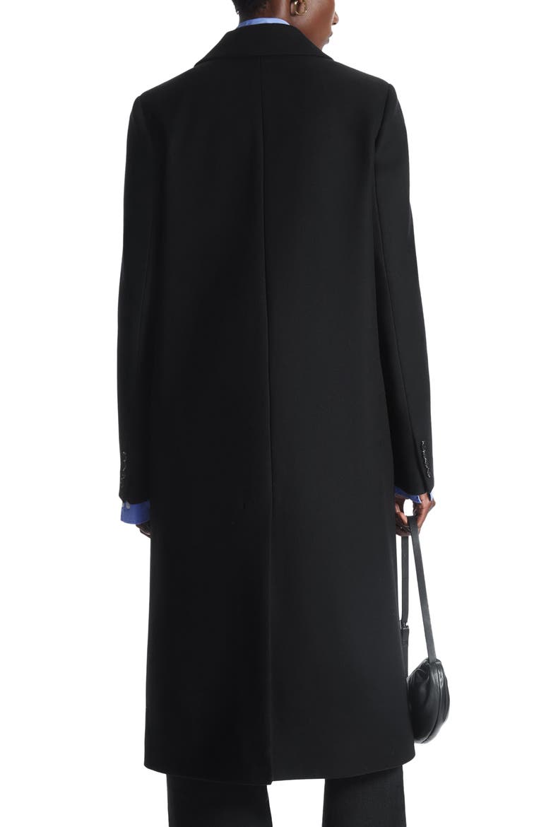 Wool Blend Coat, Alternate, color, BLACK