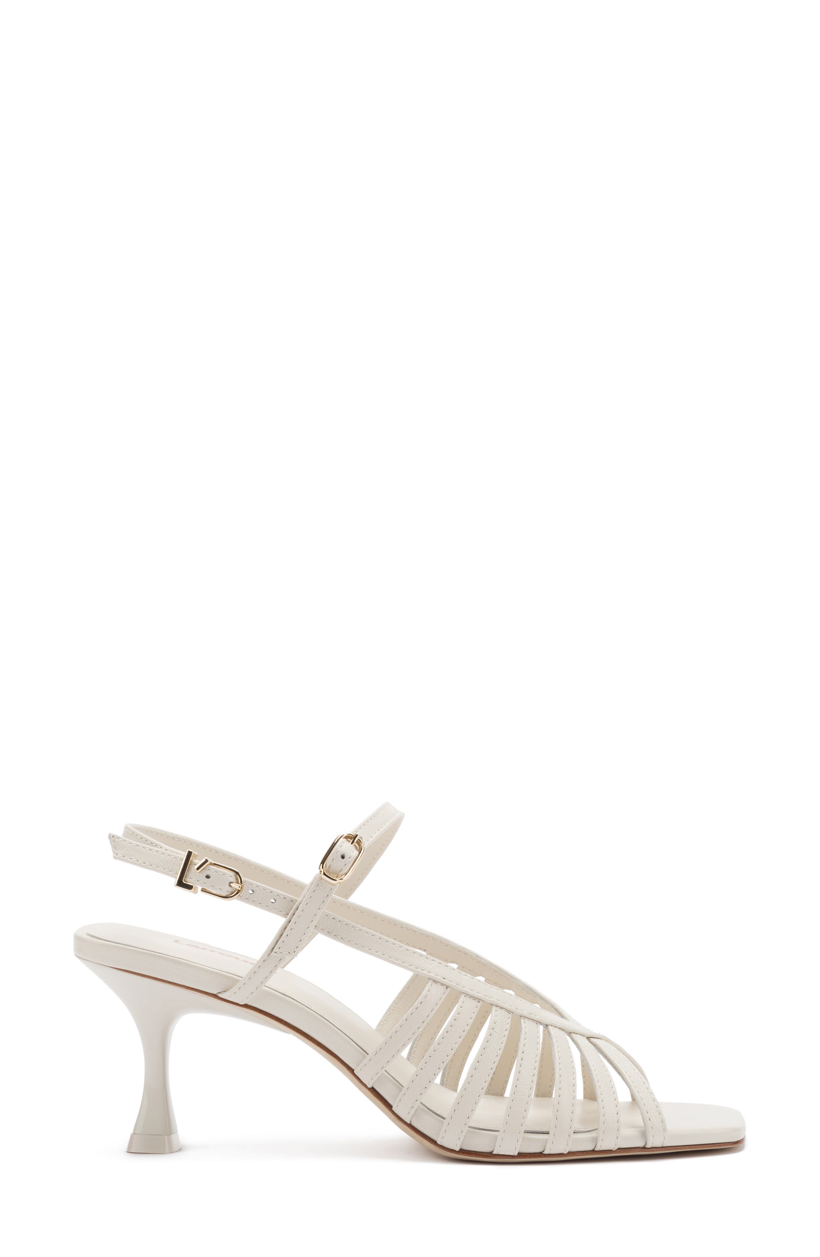 Larroudé Leandra Caged Sandal, Alternate, color, 