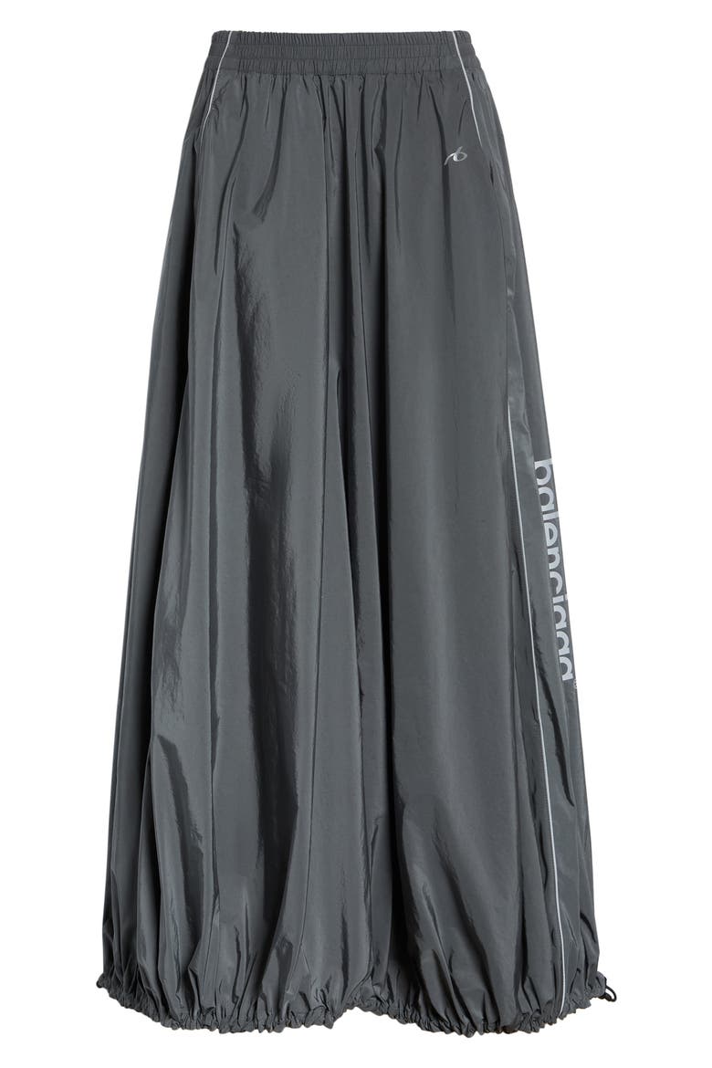 Balloon Cotton & Nylon Techno Poplin Track Skirt, Alternate, color, 1485 LEAD