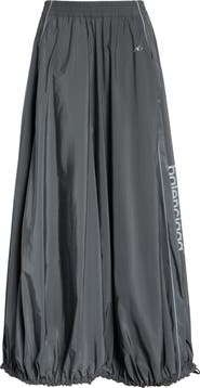 Balenciaga Balloon Cotton & Nylon Techno Poplin Track Skirt