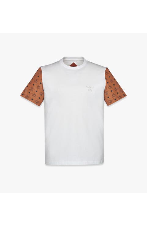 Logo T-Shirt in Cotton and Monogram ECONYL®