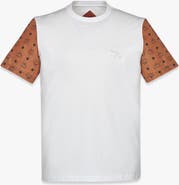 MCM Logo T-Shirt in Cotton and Monogram ECONYL®