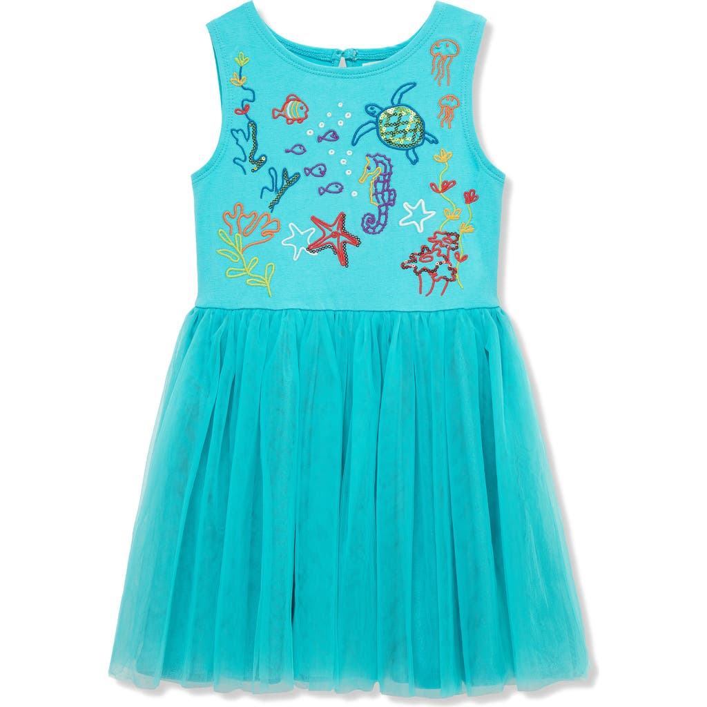 Peek Aren't You Curious Kids' Sequin Embroidered Tulle Dress