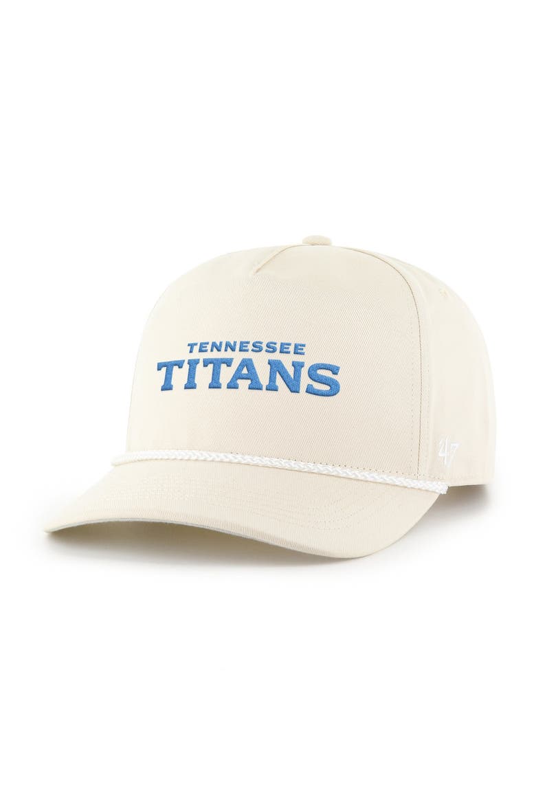 Men's '47 Natural Tennessee Titans Sure Shot Rope Hitch Adjustable Hat, Alternate, color, Natural