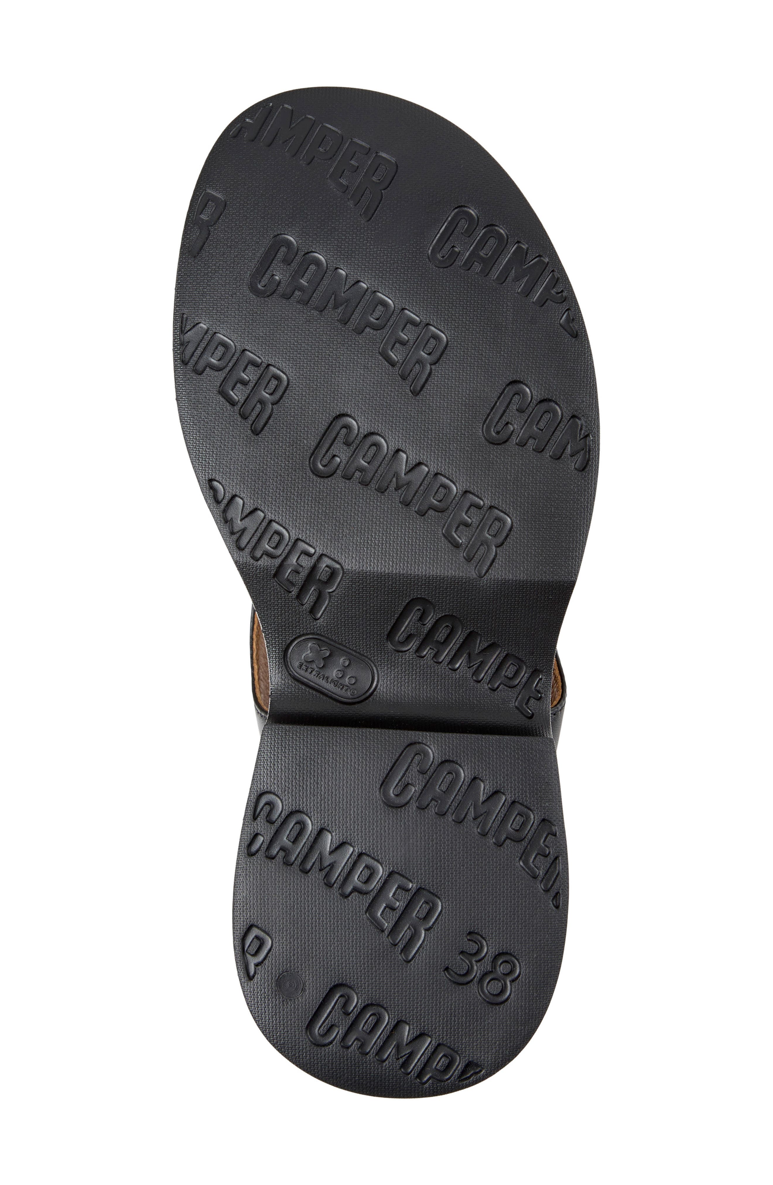 Camper Tasha Platform Thong Sandal, Alternate, color, Black