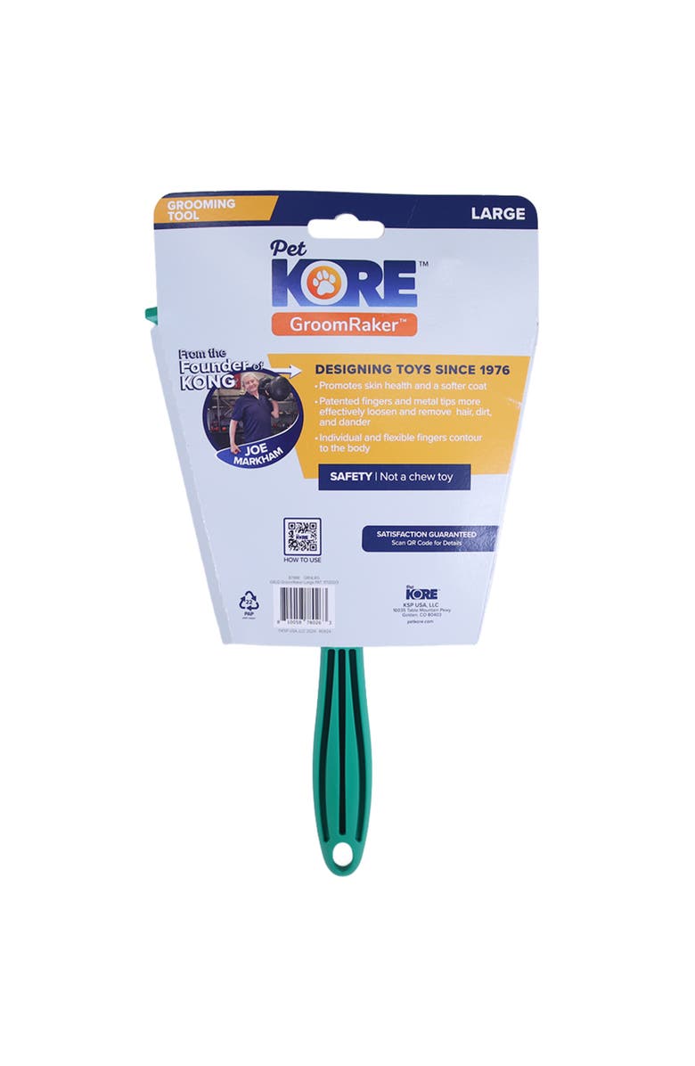 PetKORE Deshedding Tool For Large Dogs, Alternate, color, Green