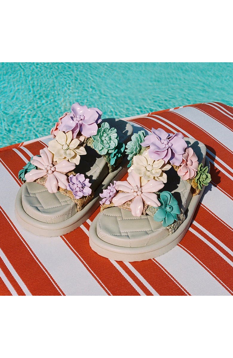 Kurt Geiger London Orson Flower Embellished Sandal, Alternate, color,