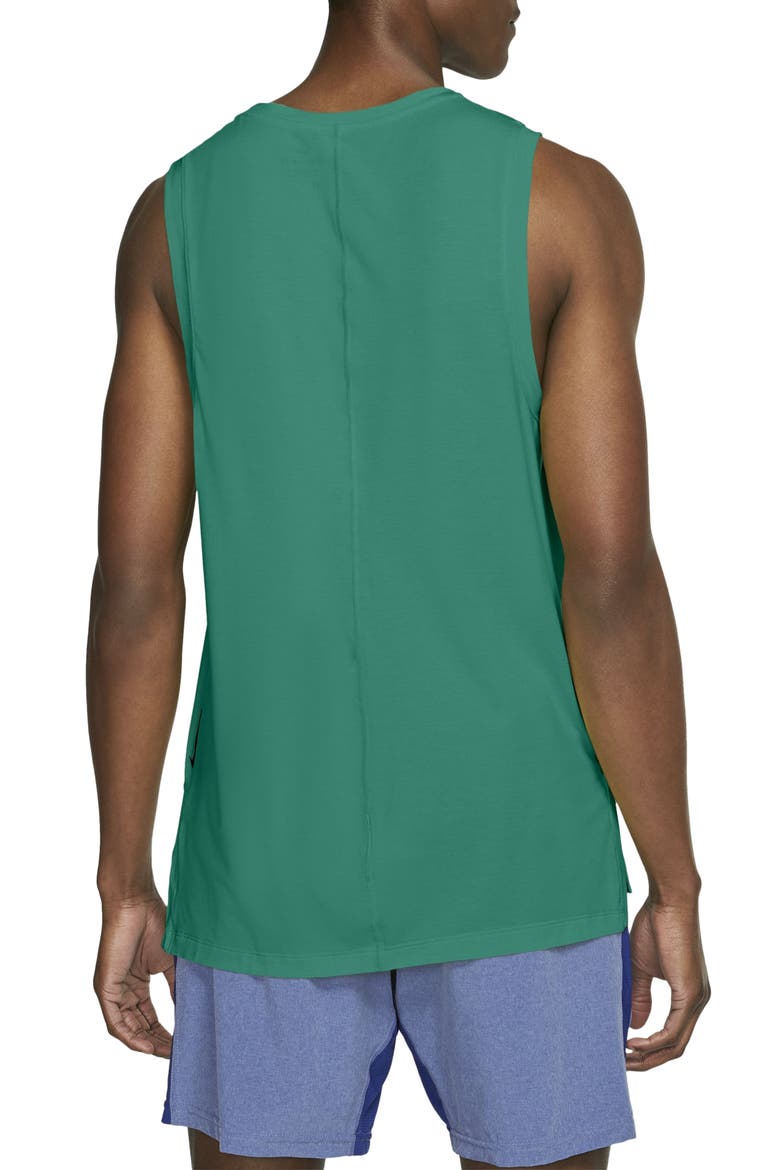 Dri-FIT Yoga Tank, Alternate, color, NEPTUNE GREEN/BLACK