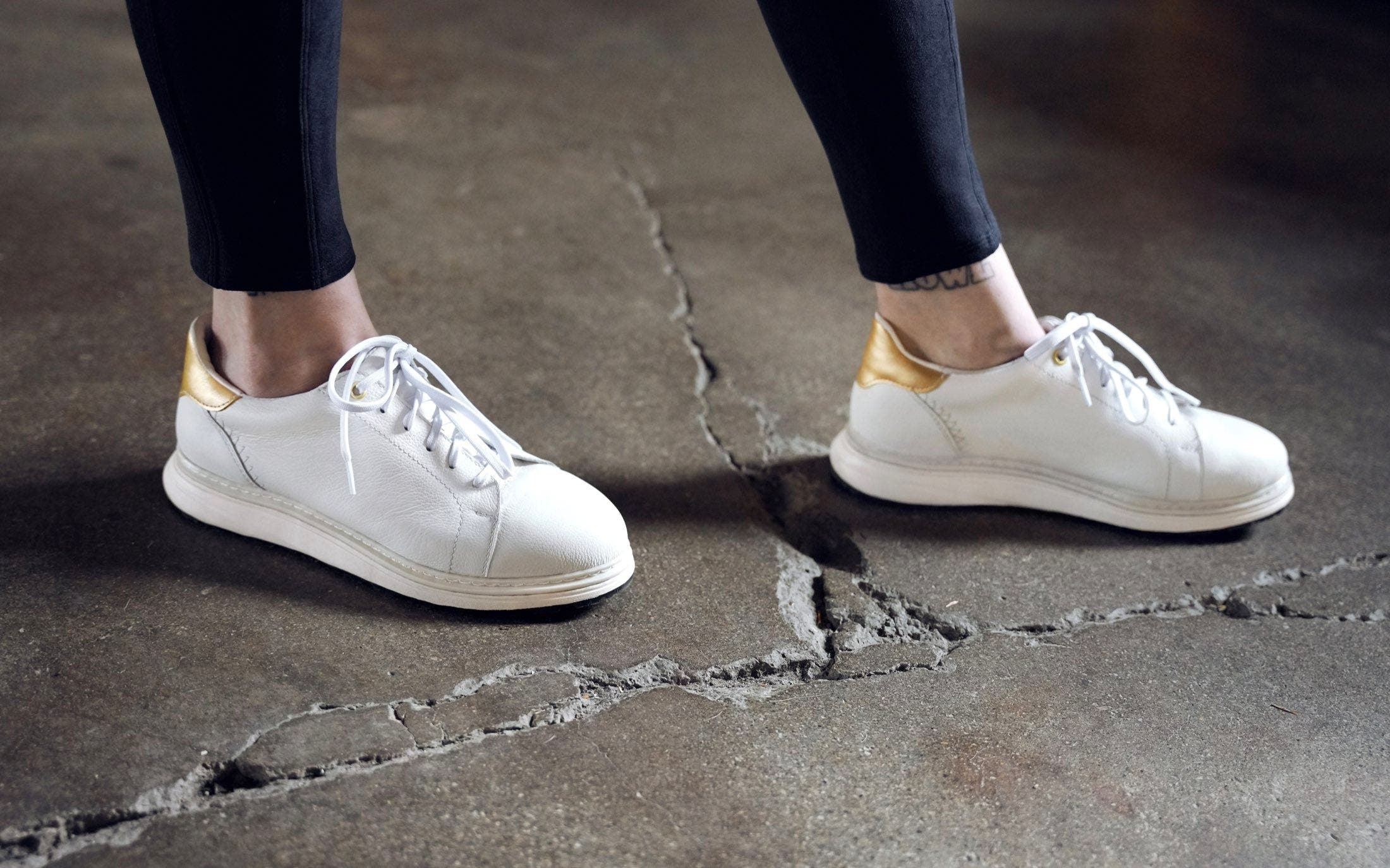 Xena Workwear Rogue Steel Toe Leather Work Sneaker, Alternate, color, White