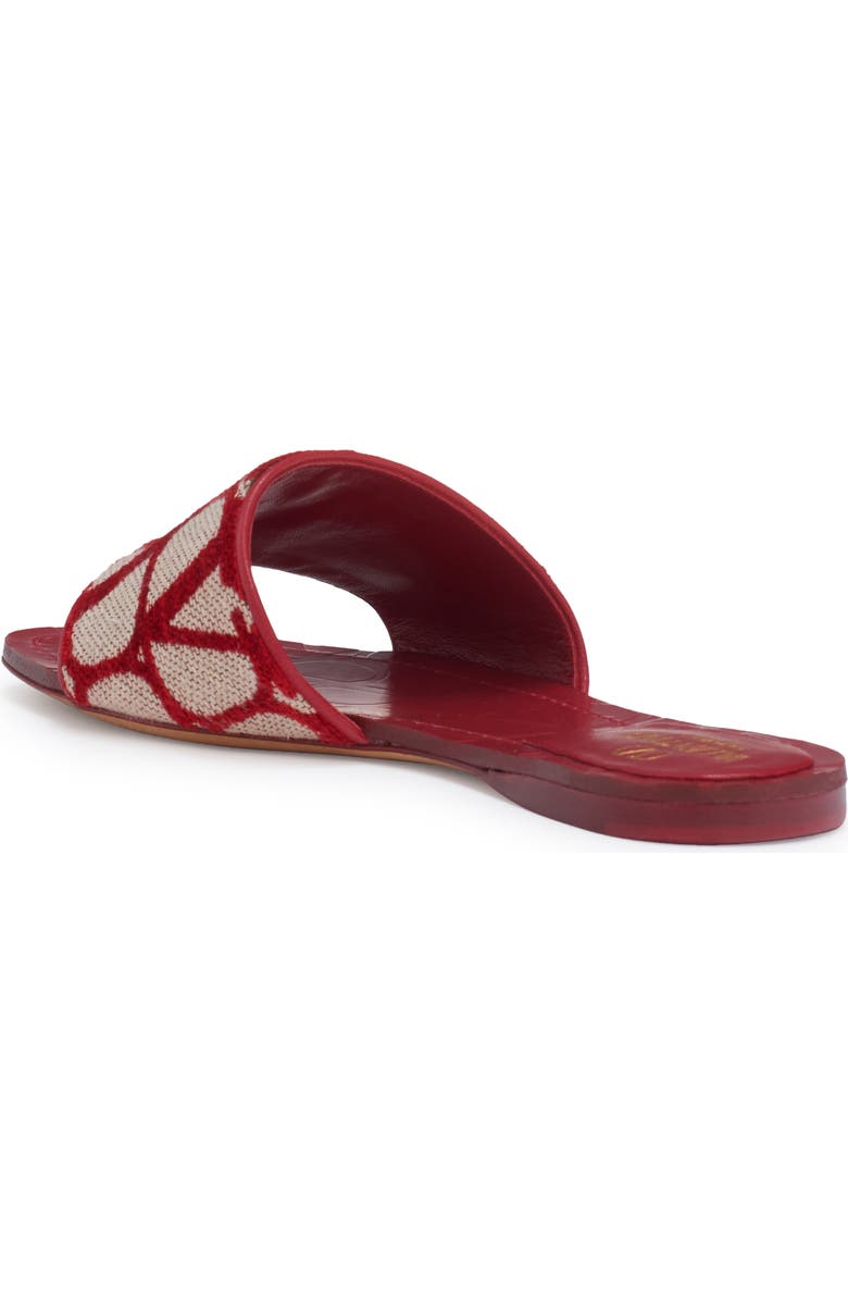Valentino Garavani VLOGO Canvas Slide Sandal, Alternate, color,