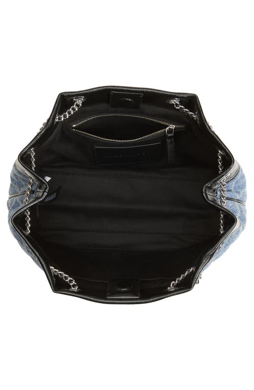 MARC JACOBS MARC JACOBS THE QUILTED DENIM CHAIN SACK BAG 