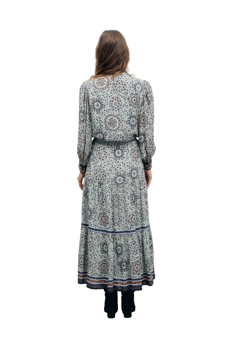 Cyril Long Sleeve V-Neck Maxi Dress, Alternate, color, Sky Blue