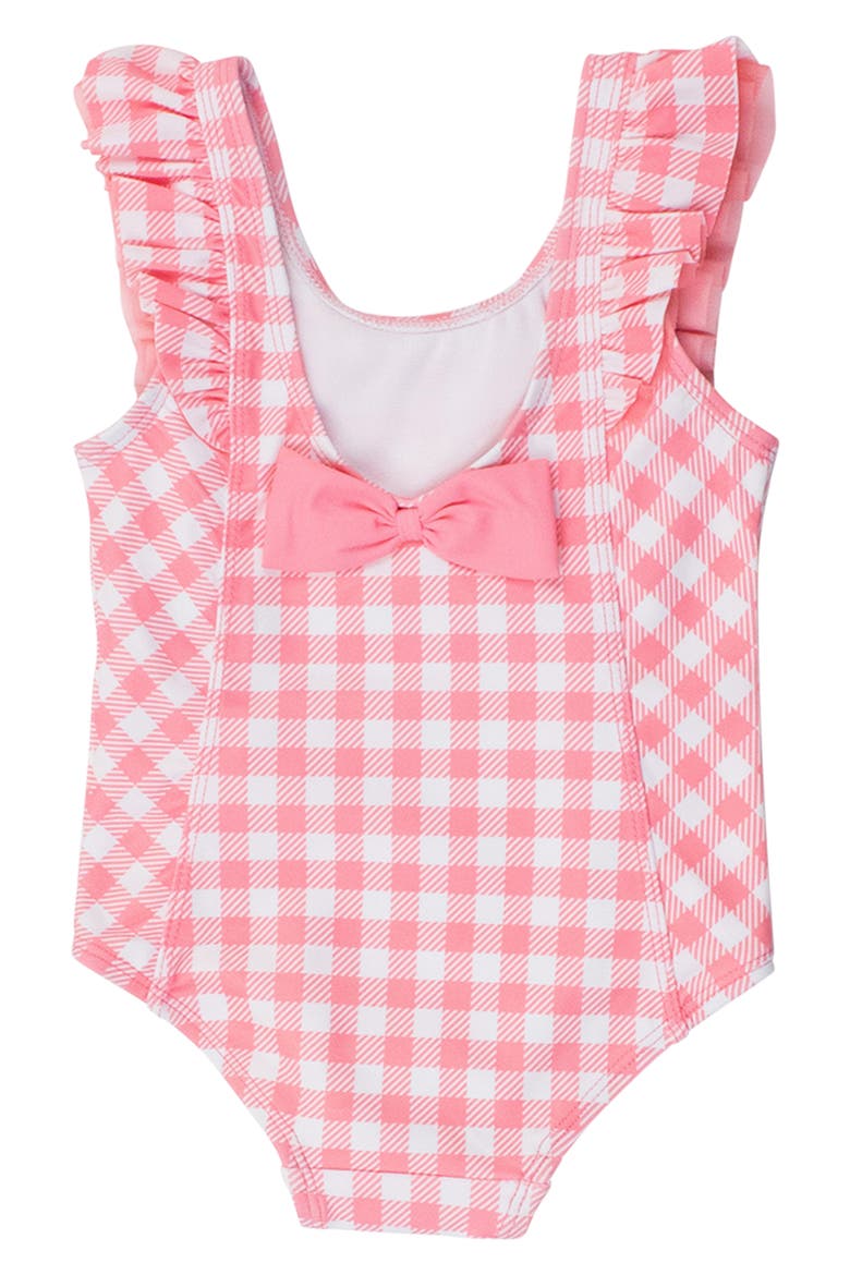Periwinkle Blue Gingham One-Piece Swimsuit, Alternate, color, PINK