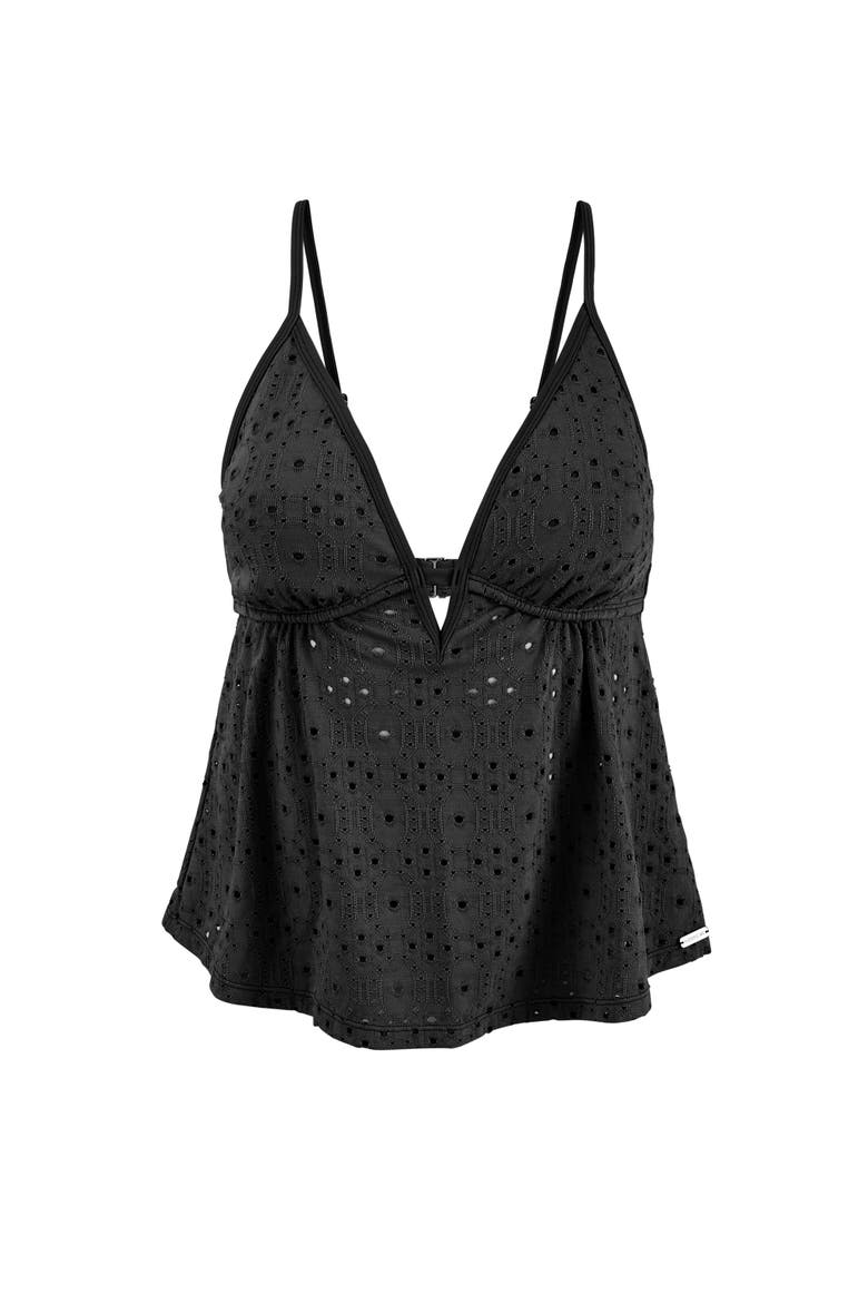 Bailee Swimwear Tankini Top, Alternate, color, Black