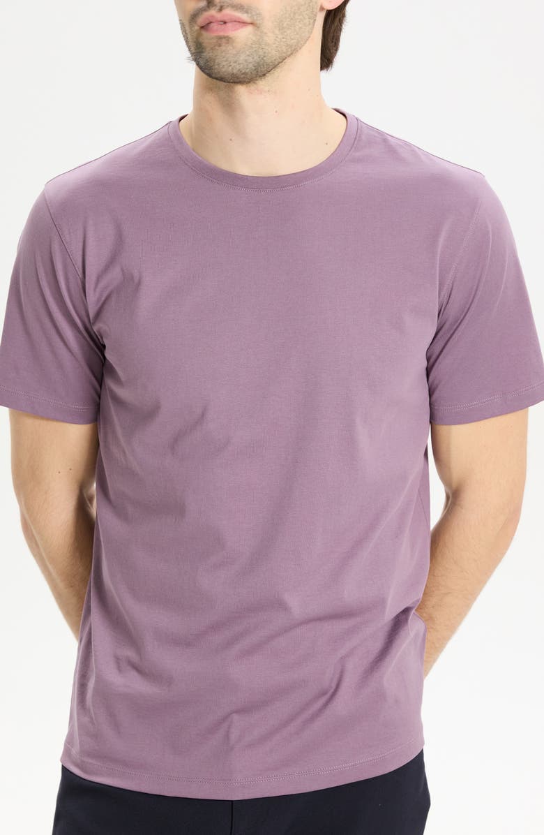 Theory Precise Cotton T-Shirt, Main, color, Purple Storm